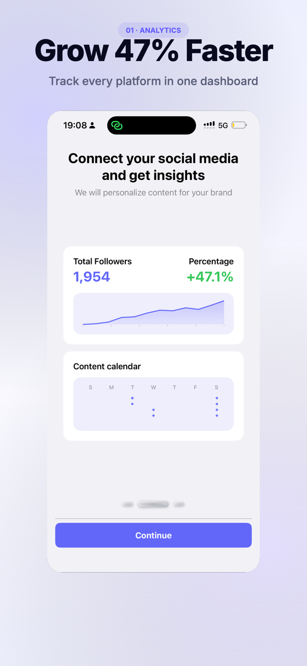 Analytics dashboard in Planmasta